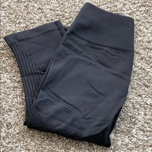 LuLuLemon high rise black leggings crop fit